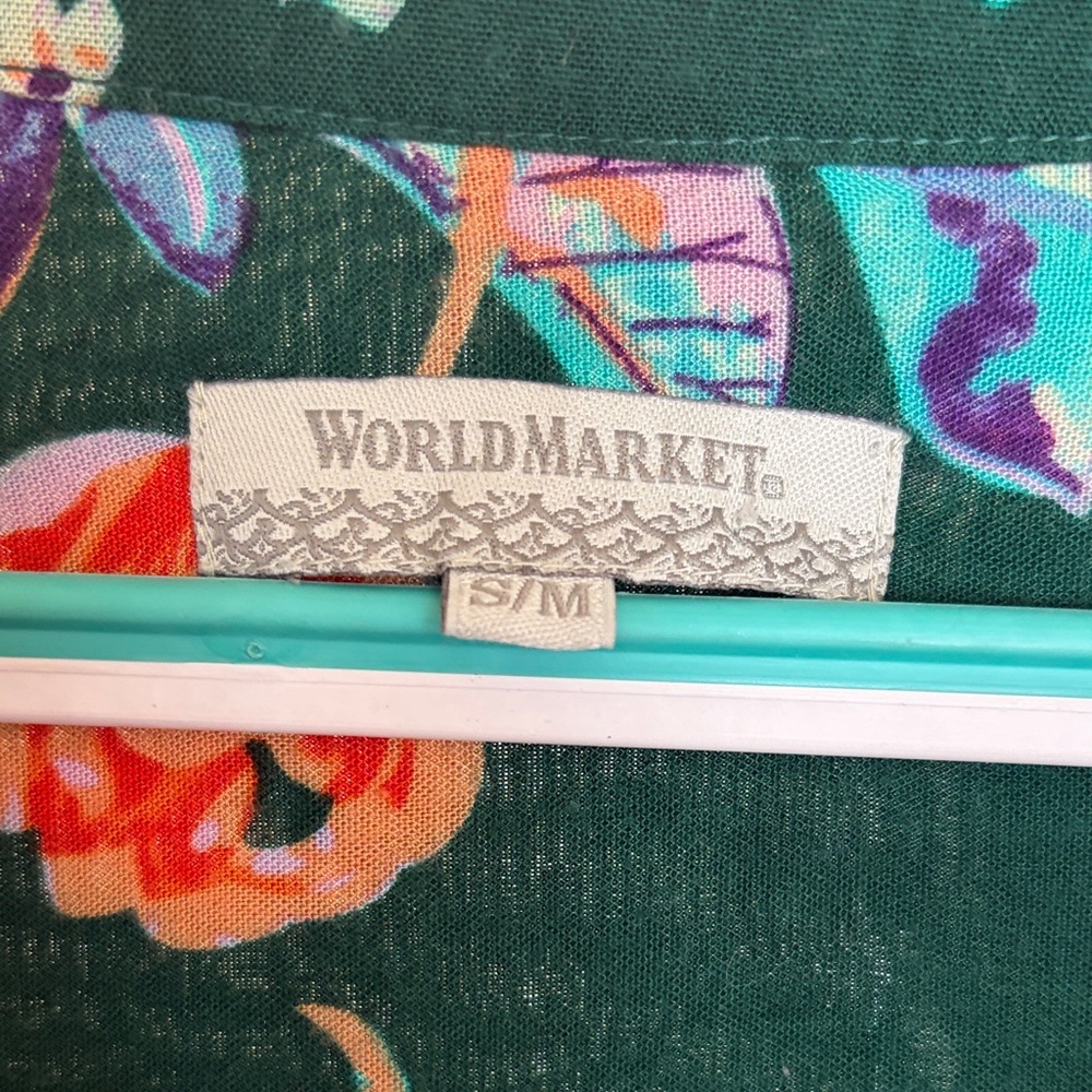 World market Floral Women's Top - Green - Picture 2 of 8